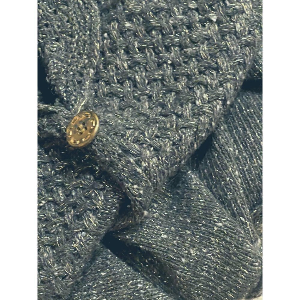 Chicos womens lightweight cardigan/ jacket metalic threads - Picture 7 of 7